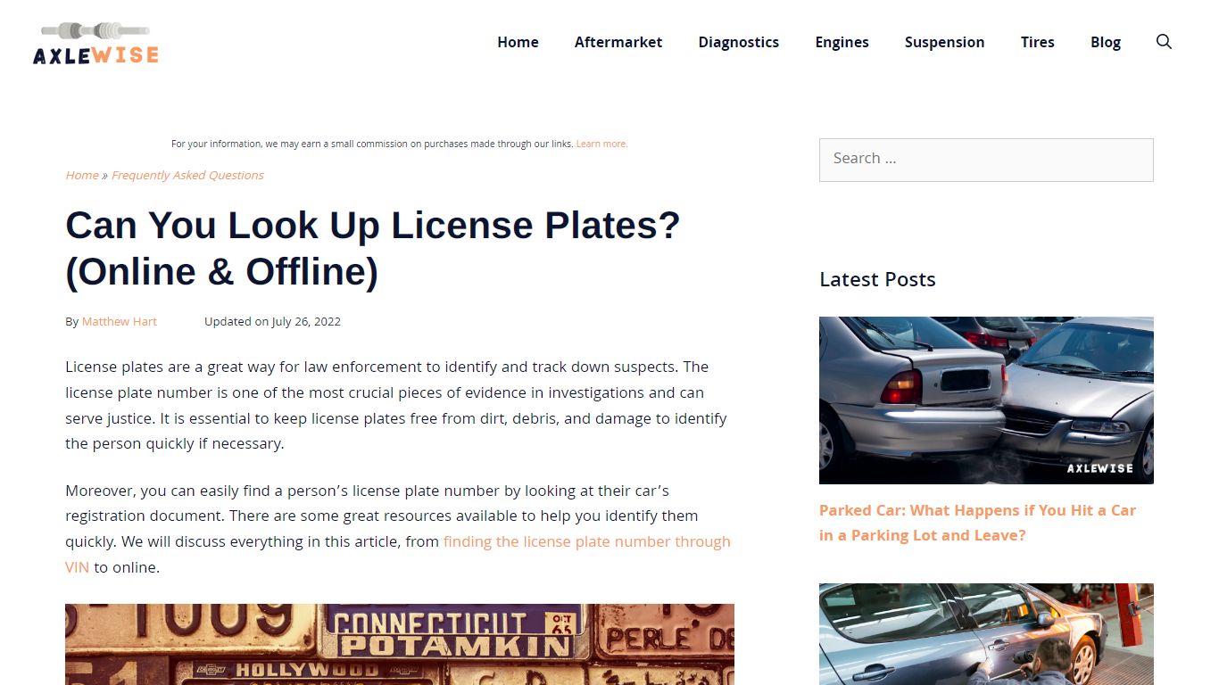 Can You Look Up License Plates? (Online & Offline) - AxleWise